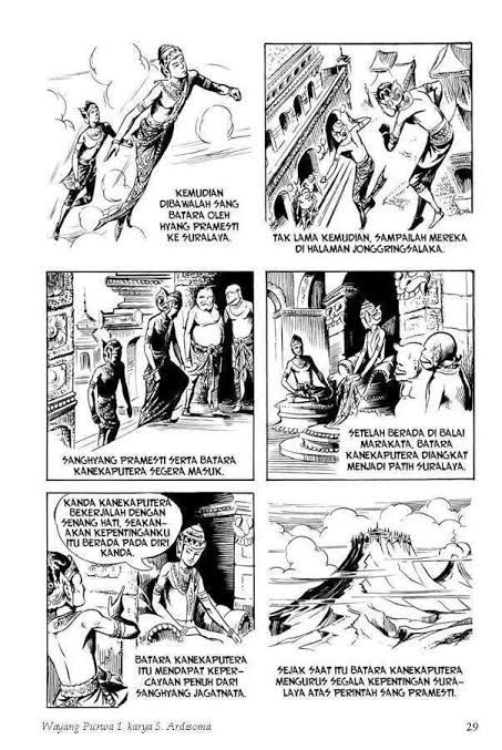 Visualisasi komik wayang (sumber: kaorinusantara.or.id)