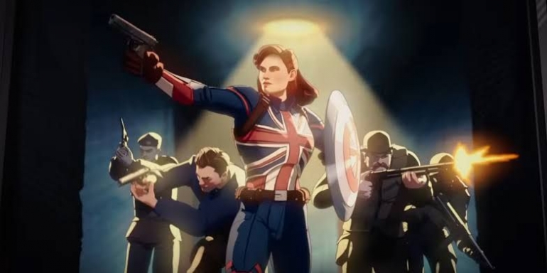 Bagaimana jika Peggy Carter jadi Captain British. Sumber: Screenrant