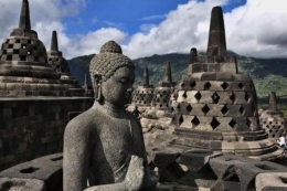 Candi Borobudur, Magelang, Jawa Tengah. (KOMPAS IMAGES / FIKRIA HIDAYAT)