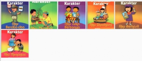 Buku Pendidikan Karakter untuk SD kelas 1-6 ( dok pri )