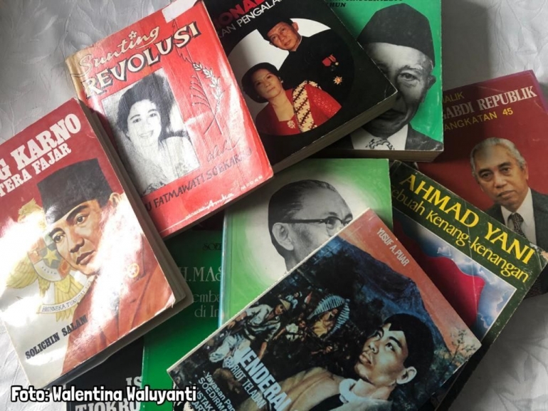 Foto: Buku tentang kisah tokoh-tokoh kebangsaan.