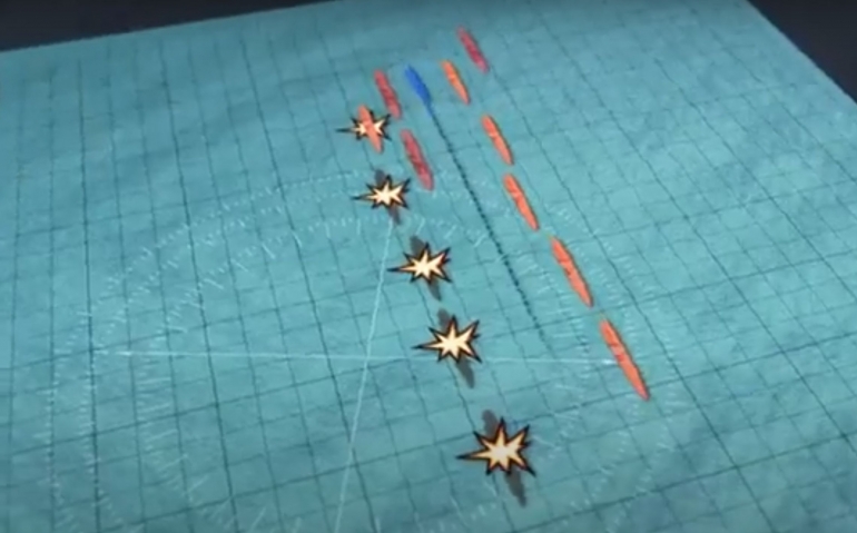USS Tang dengan cepat menembaki 5 Kapal dengan Torpedo  - USS Tang Final Voyage (Tangkapan layar dari youtube)