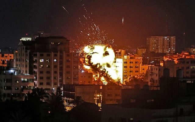 Serangan Israel di wilayah Gaza. Photo: Mahmud Hams/AFP