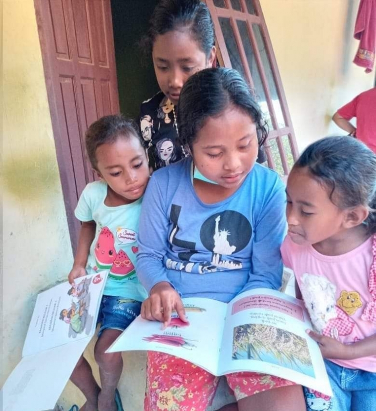 foto.dok.pribadi/Gerakan Literasi baca tulis oleh FTBM Belu NTT