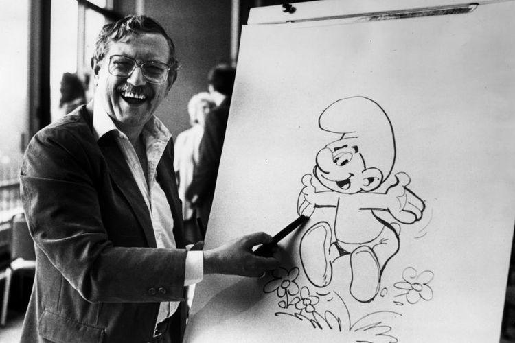 Pierre Culliford atau lebih dikenal dengan nama pena Peyo, Kartunis Belgia di balik tokoh karakter Smurf/Sumber : IMDB.com via Kompas