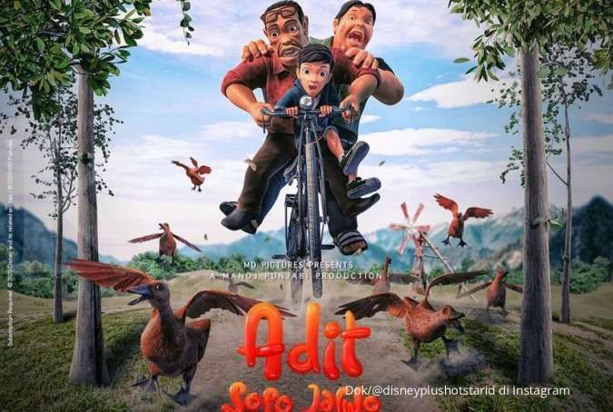 Ketiganya bertualang bersama (sumber: Kontan/Disney Hotstar)