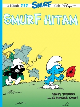 Ilustrasi salah satu judul buku serial smurf/Gramedia Digital