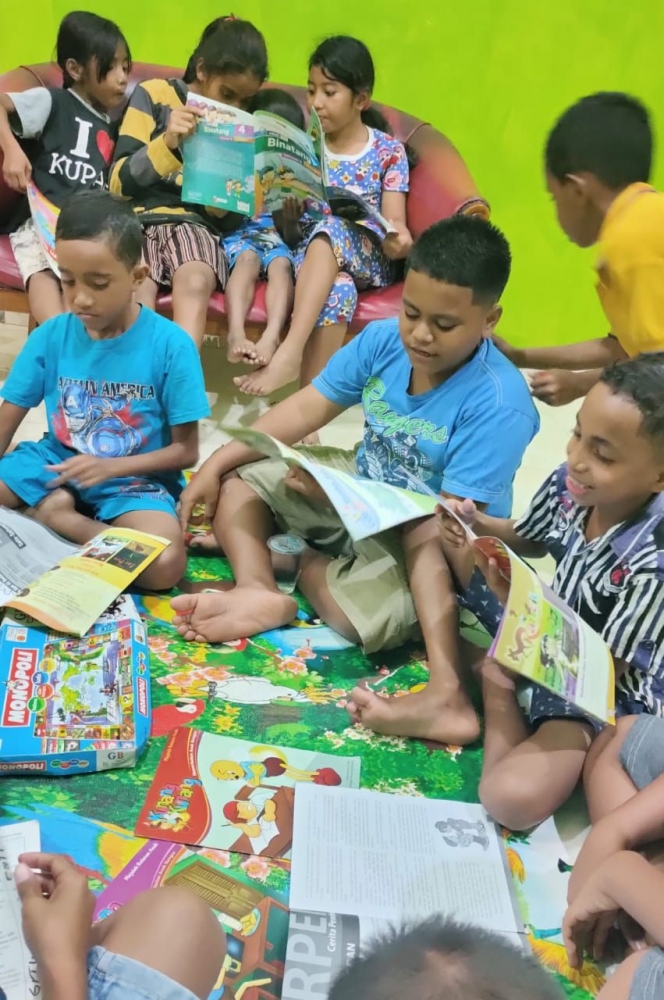 foto.dok.pribadi/Gerakan Literasi Baca Tulis Di Belu NTT, oleh Forum Taman Bacaan Masyarakat Belu NTT