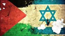 Bendera Palestina dan Israel. Source Image: notif.id