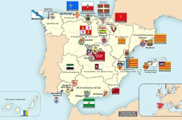 Peta kota dan klub di La Liga- Spanyol. Sumber: www.billsportsmaps.com