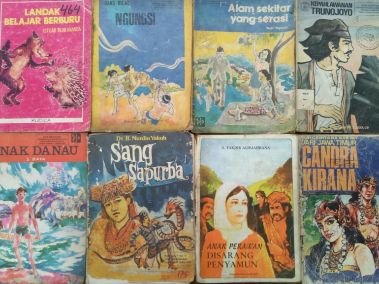 Sebagian buku cerita koleksi dari kakekku | Dokumentasi pribadi