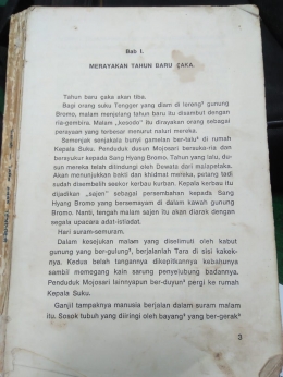 Halaman 3 novel Tara Anak Tengger | Dokumentasi pribadi