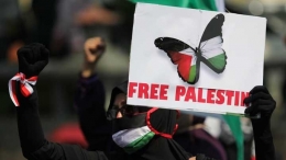 Aski solidaritas mendukung kemerdekaan Palestina. Sumber foto: foto.tempo.co
