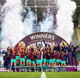 Tim Barcelona Femeni kampiun Liga Champions Eropa Wanita(dok: instagram wchampionleague)