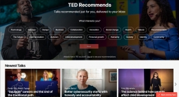 halaman depan TED (tangkapan layar pribadi | ted.com/talks)