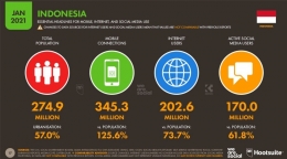 Data pengguna internet di Indonesia: wearesocial.com