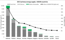 Figure 1: 2017 Total Primary Energy Supply (TPES) of ASEAN Countries|Source: IEA Data and Statistics 2020