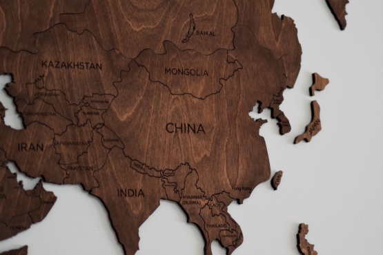 Ilustrasi peta teritorial China, Korea, dan sekitarnya (Pexels)