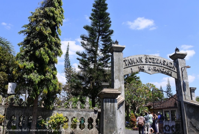 Gerbang Utama Taman Soekasada | Foto dokumentasi pribadi