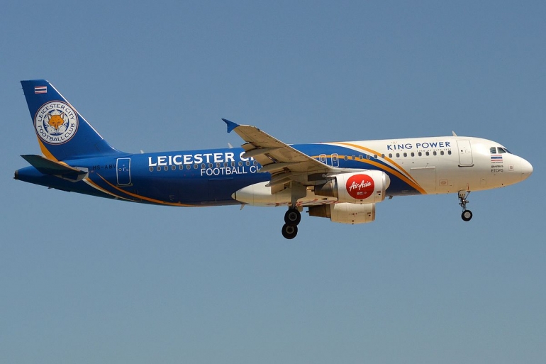 Livery Leicester di Air Asia. Sumber: Anna Zvereva / wikimedia