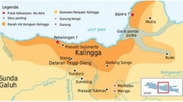 Peta lokasi Kerajaan Kalingga (dok. via wikipedia)