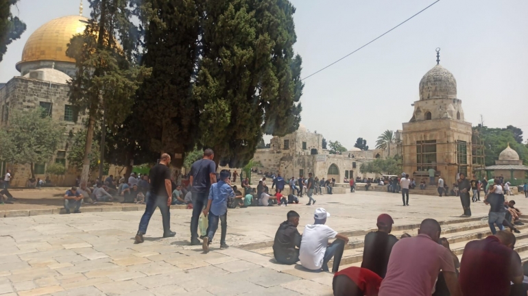 Ilustrasi Masjidil Aqsa menjelang salat Jumat, 21 Mei 2021. Dokpri