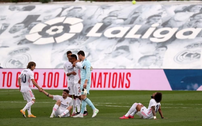 Real Madrid gagal menjadi kampiun Laliga 2020/2021. (via beinsports.com)