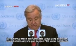 Sekjen PBB Antonio Guterres. Doc KompasTV