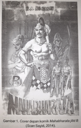 Cover Komik Mahabharata karya  R.A.Kosasih. Sumber gambar: repro foto  dari artikel di Jurnal Gelar karya Sayid Mataram