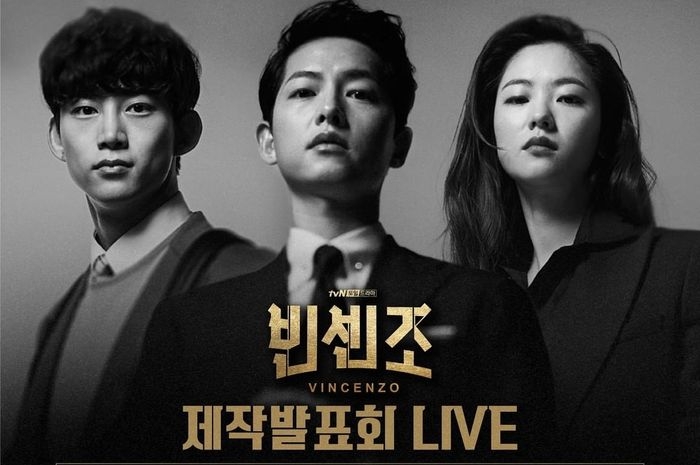 Ok Taecyeon, Song Joongki, dan Jeon Yeo Bin pemeran drama Vincenzo| Sumber: Instagram @tvndrama.official via www.parapuan.co