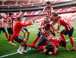 Atletico Madrid berhasil menjadi juara LaLiga Spanyol 2020-21 (Foto: Twitter Atletico Madrid).