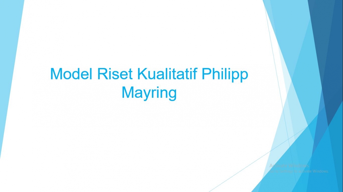 Foto Artikel : Model Riset Kualitatif Philipp Mayring - Kompasiana.com