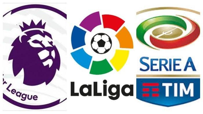 Logo liga sepak bola tiga negara top Eropa (sumber : jateng.tribunnews.com)