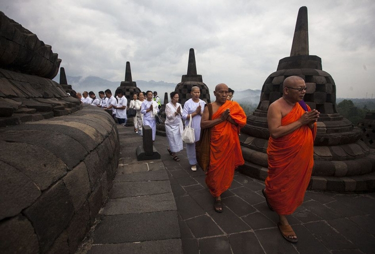 Perayaan Waisak di Candi Borobudur | Dok. ANTARA/Andreas Fitri Atmoko