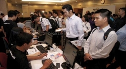 Ilustrasi para pencari kerja. Foto: economy.okezone.com.