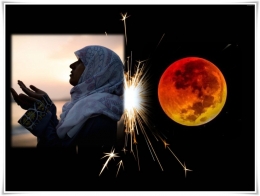 Selama gerhana Bulan kita dianjurkan berdoa, bertakbir, shalat Khusyuf, dan bersedekah (dok.Gulf Business, vnetexplorer.com/ed.WS)