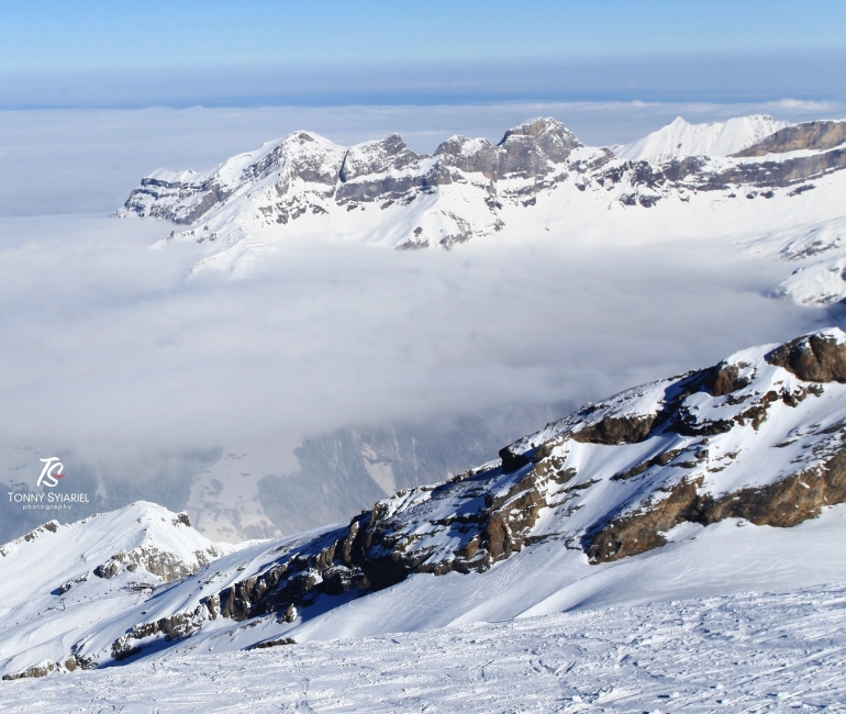 Kawasan pegunungan Titlis pun mudah dicapai dari Lucerne. Sumber: koleksi pribadi