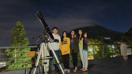 Bersama Siswa Klub Astronomi KSN (Dokumentasi Pribadi)