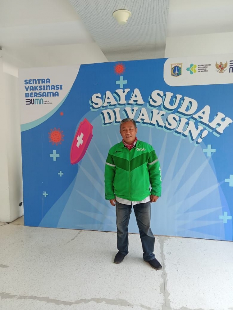 foto asli oleh saya foto salah satu driver grab