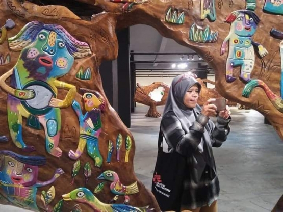 Mengolah rasa di tengah olahan rasa (karya) seniman Ekwan Marianto (Dokpri)