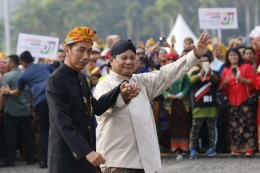 Jokowi dan Prabowo. Foto: KOMPAS.COM/Maulana Mahardika