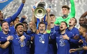 Selebrasi juara Liga Champions skuad Chelsea (Telegraph.co.uk)