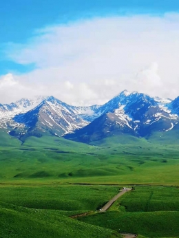 Pemandangan di Nalati, Xinjiang (Dokumentasi pribadi) 