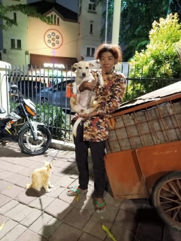 Ibu Balqis yang merawat kucing dan anjing terlantar(pict from : https://twitter.com/hoodukes/status/1376421646022496256?s=21)