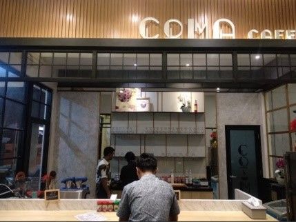Suasana Coma Cafe saat Pandemi