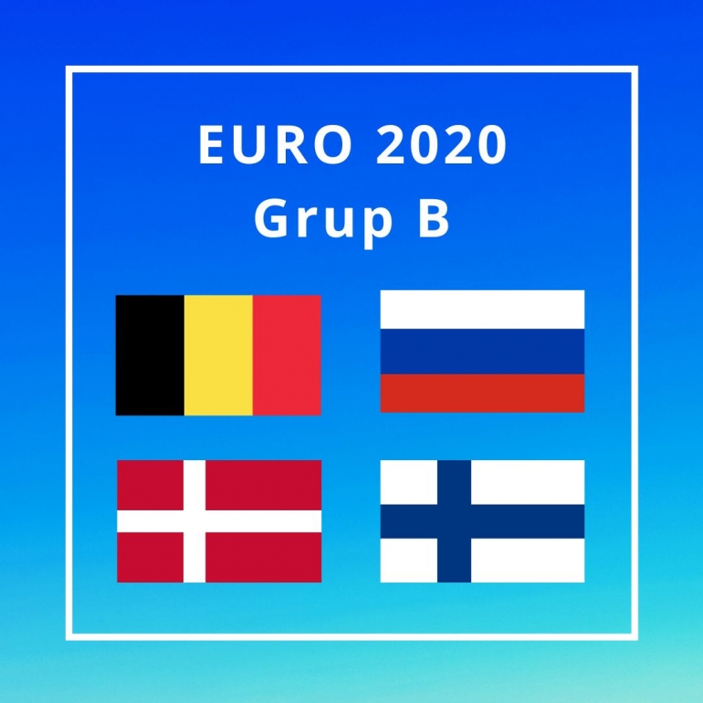 Belgia tergabung bersama Rusia, Denmark, dan Finlandia di Grup B Euro 2020 (ilustrasi pribadi/canva.com)