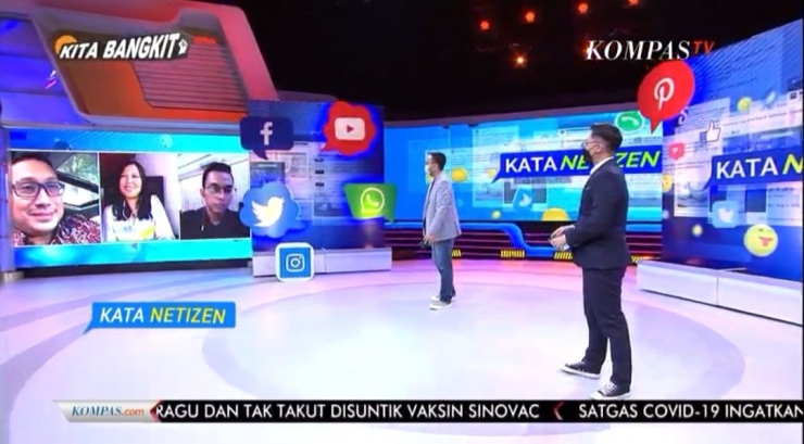 Tangkapan layar live streaming Kata Netizen KompasTV | dok. HennieTriana—