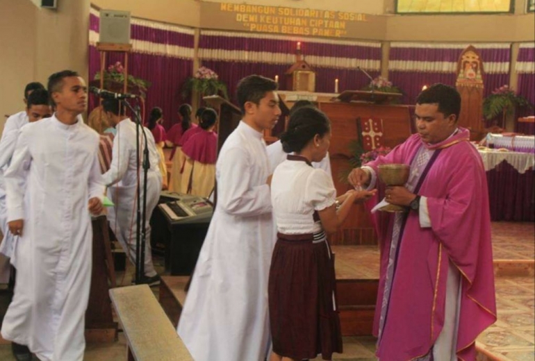 foto.dok.pribadi/Perayaan Ekaristi di Katedral Atambua