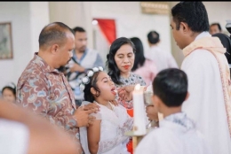 foto.dok.pribadi/Misa Peneriman Komuni Pertama di Katedral Atambua