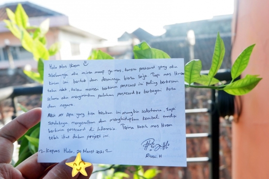 Pesan dari seorang rekan blogger asal Kalimantan. - Dokumen Pribadi